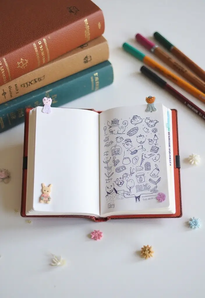 27 DIY Bookmarks Paper Ideas That Readers Will Adore - 19. Mini Notebook Bookmarks