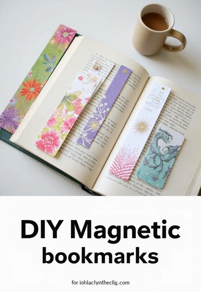 27 DIY Bookmarks Paper Ideas That Readers Will Adore - 22. DIY Magnetic Bookmarks