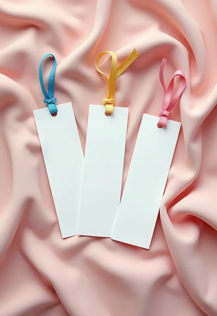 27 DIY Bookmarks Paper Ideas That Readers Will Adore - 25. Easy Ribbon and Paper Bookmarks