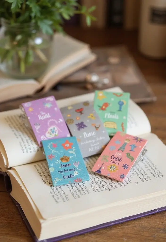 27 DIY Bookmarks Paper Ideas That Readers Will Adore - 26. Reusable Clip-on Bookmarks