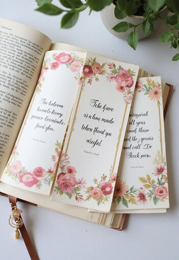 27 DIY Bookmarks Paper Ideas That Readers Will Adore - 7. Inspirational Quote Bookmarks