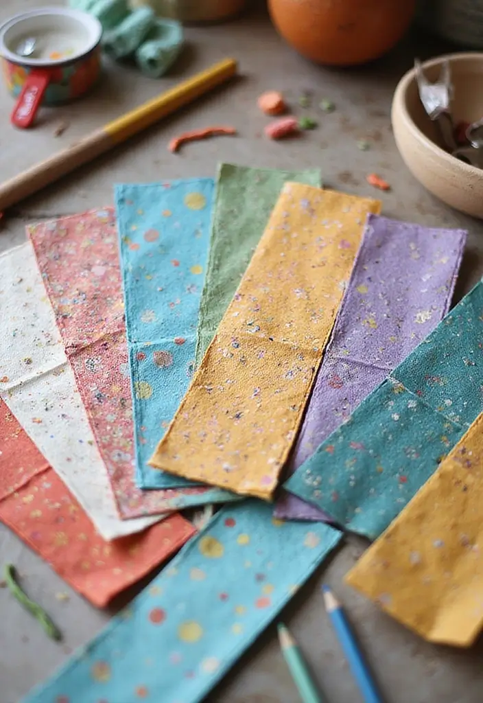 27 DIY Bookmarks Paper Ideas That Readers Will Adore - 9. Recycled Paper Bookmarks with a Twist