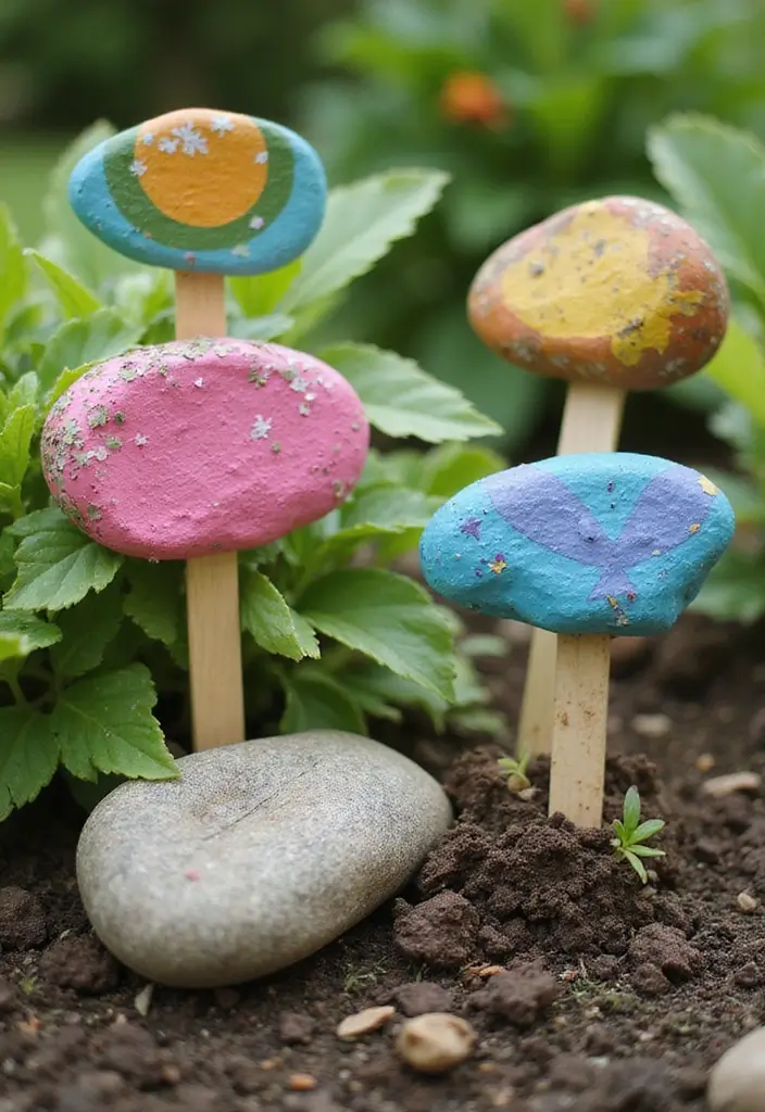 27 DIY Kids Crafts That Keep Children Entertained for Hours - 10. DIY Garden Markers