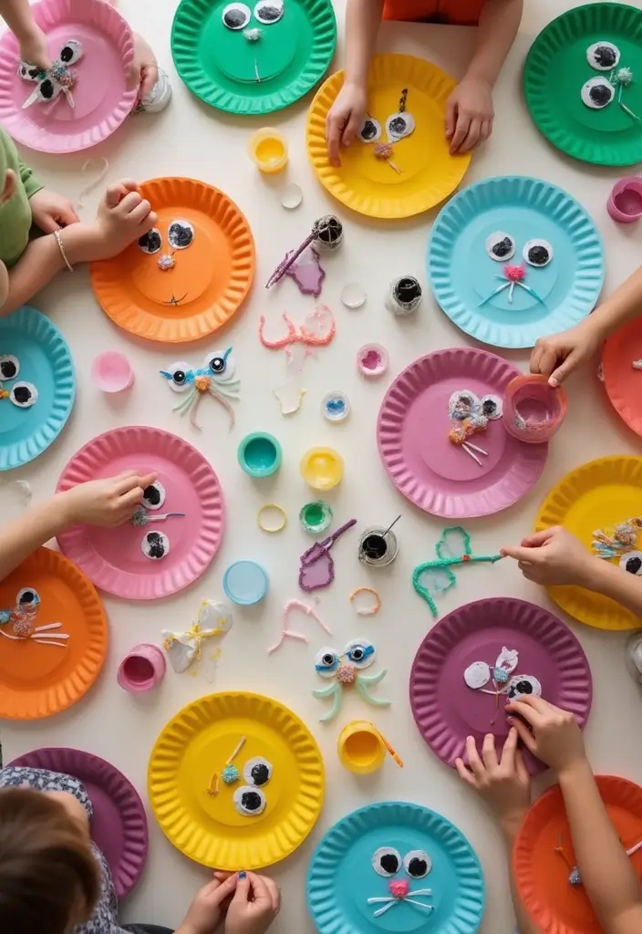 27 DIY Kids Crafts That Keep Children Entertained for Hours - 7. Paper Plate Animals