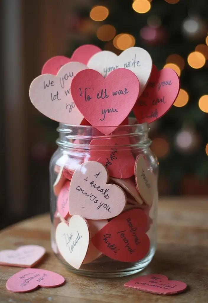 27 DIY Paper Hearts for Decor That Express Love Creatively - 17. Heart-Shaped Memory Jar