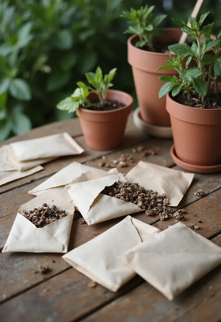 27 Easy Paper Crafts DIY Ideas That Anyone Can Make at Home - 18. Paper Seed Packets: Garden Ready