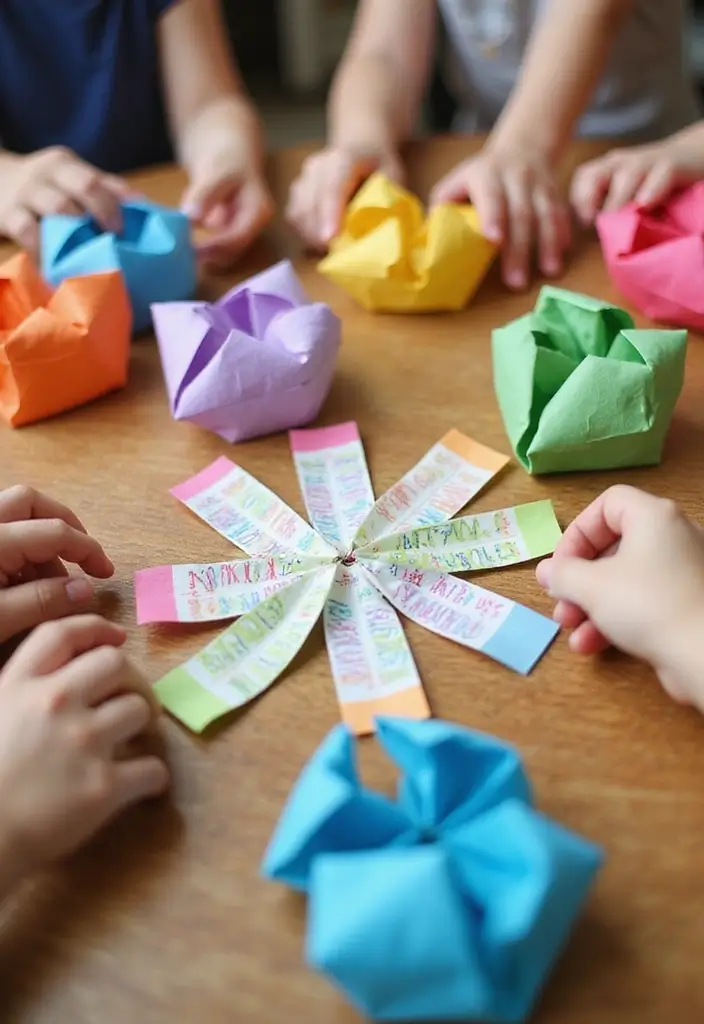 27 Easy Paper Crafts DIY Ideas That Anyone Can Make at Home - 26. Paper Fortune Tellers: A Fun Game
