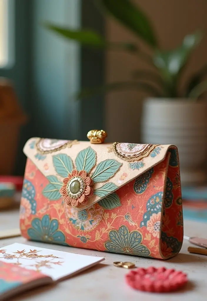 27 Easy Paper Crafts DIY Ideas That Anyone Can Make at Home - 27. Paper Clutch: Stylish Storage