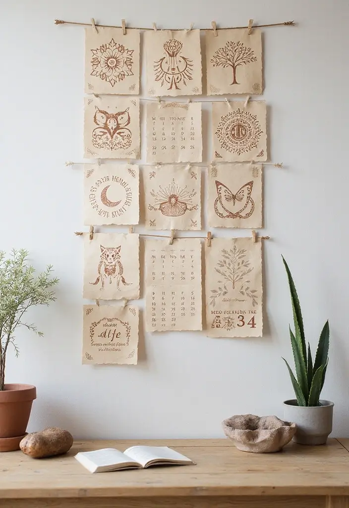 27 Paper Cutting Crafts DIY Ideas for Artistic Inspiration - 21. Unique Calendar Designs