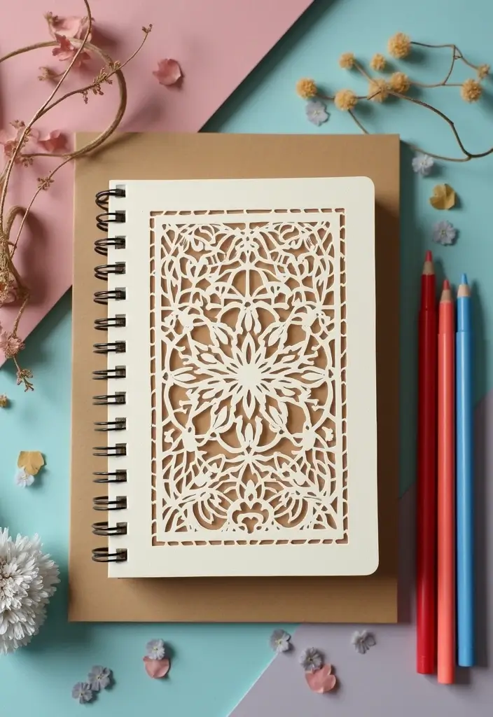 27 Paper Cutting Crafts DIY Ideas for Artistic Inspiration - 23. Handcrafted Journals