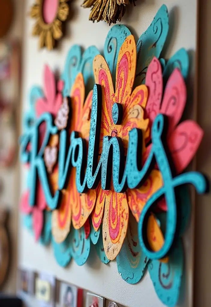 27 Paper Cutting Crafts DIY Ideas for Artistic Inspiration - 7. Personalized Name Signs