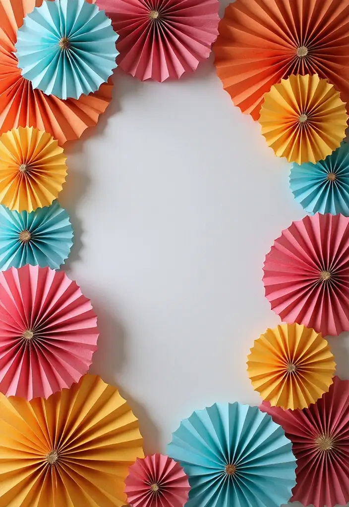27 Paper Fan Decoration DIY Ideas for Parties and Events - 27. Fan Photography Backdrops