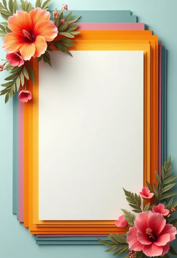27 Paper Frame Making DIY Projects for Personalized Touches - 10. Layered Paper Frame