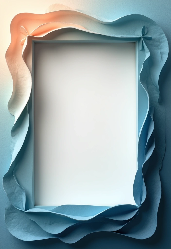 27 Paper Frame Making DIY Projects for Personalized Touches - 12. Ombre Paper Frame