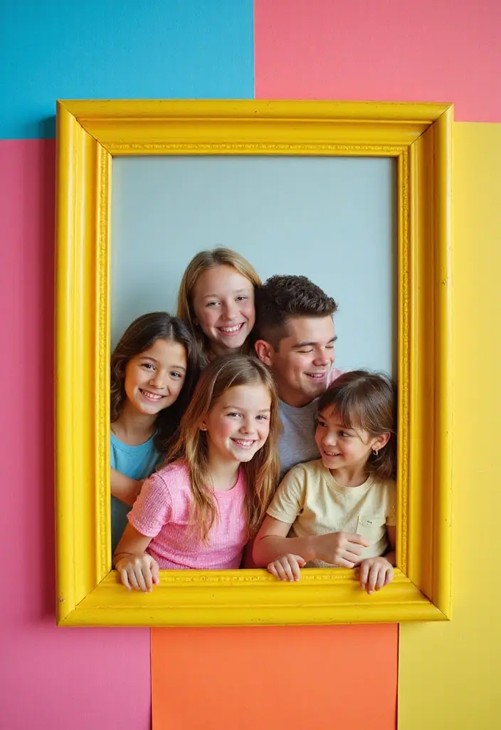 27 Paper Frame Making DIY Projects for Personalized Touches - 16. Color Block Frame