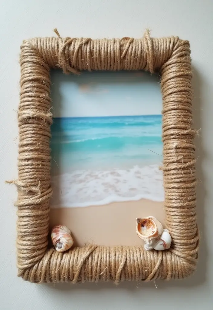 27 Paper Frame Making DIY Projects for Personalized Touches - 18. Twisted Rope Frame