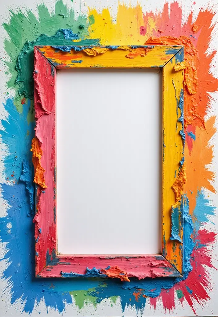 27 Paper Frame Making DIY Projects for Personalized Touches - 4. Kids' Artwork Frame