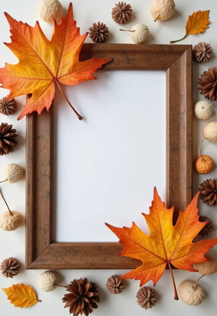 27 Paper Frame Making DIY Projects for Personalized Touches - 8. Seasonal Decor Frame