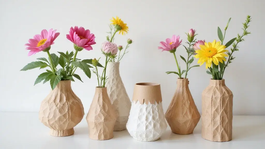 27 Paper Vase Crafts DIY Ideas for Elegant Handmade Decor