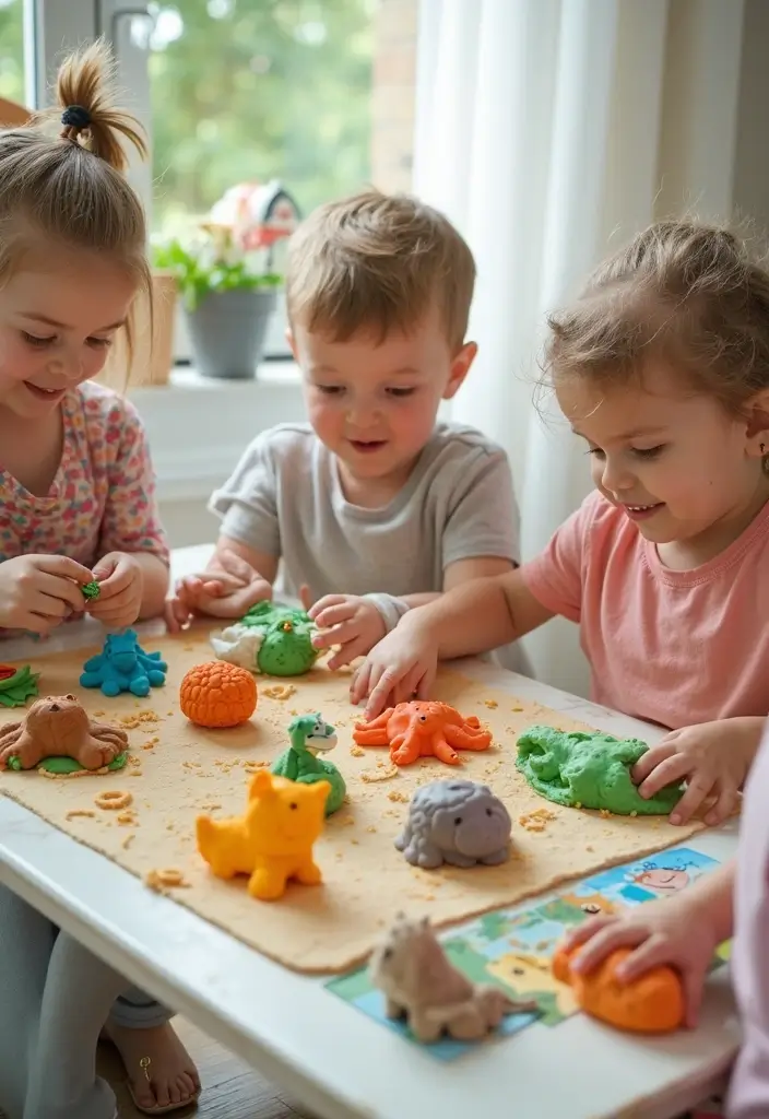 27 Play Dough DIY Ideas That Are Fun and Educational - 15. Play Dough Animal Kingdom