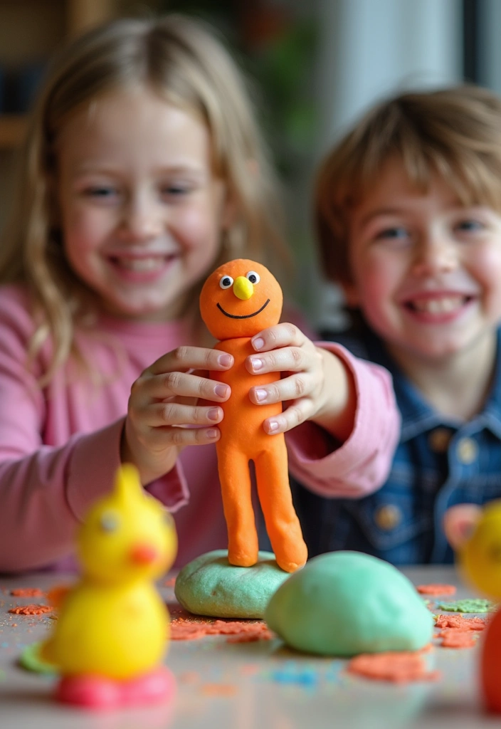 27 Play Dough DIY Ideas That Are Fun and Educational - 25. Play Dough Puppetry