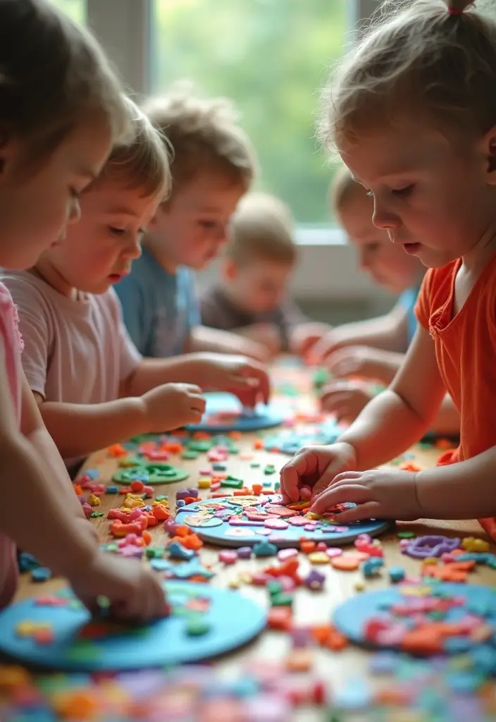 27 Play Dough DIY Ideas That Are Fun and Educational - 27. Play Dough Mosaic Art