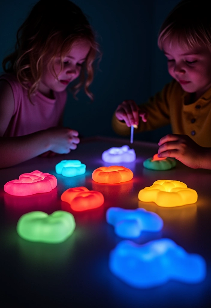 27 Play Dough DIY Ideas That Are Fun and Educational - 4. Glow-in-the-Dark Play Dough