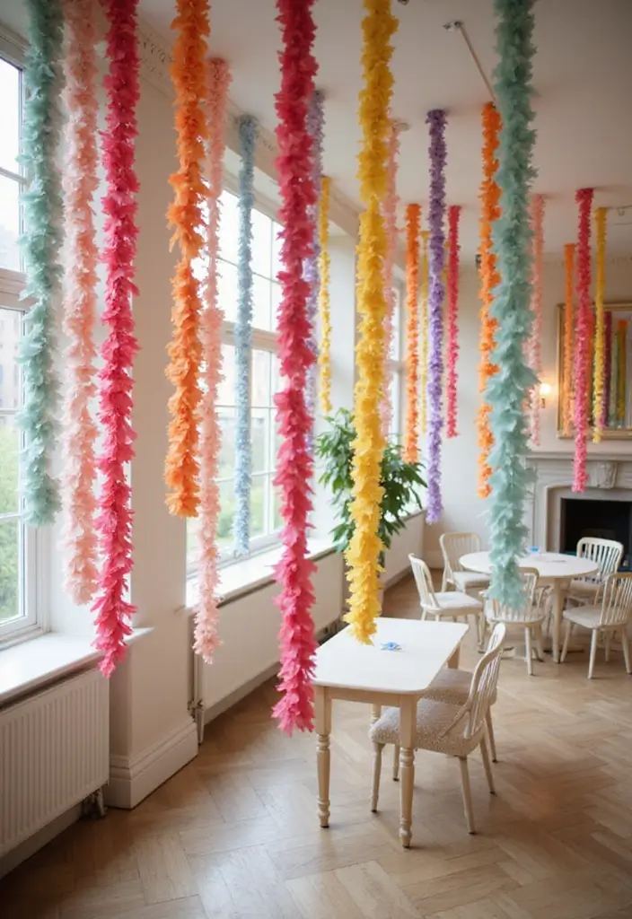 27 Wedding Paper Decorations DIY Ideas for Elegant Celebrations - 21. Graceful Paper Chain Decorations