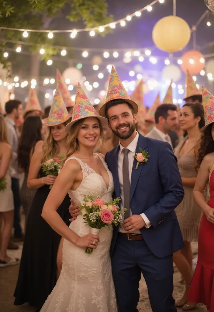 27 Wedding Paper Decorations DIY Ideas for Elegant Celebrations - 25. Creative Paper Party Hats