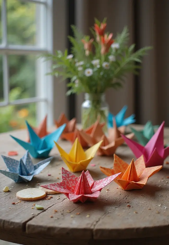 27 Wedding Paper Decorations DIY Ideas for Elegant Celebrations - 8. Elegant Origami Decorations