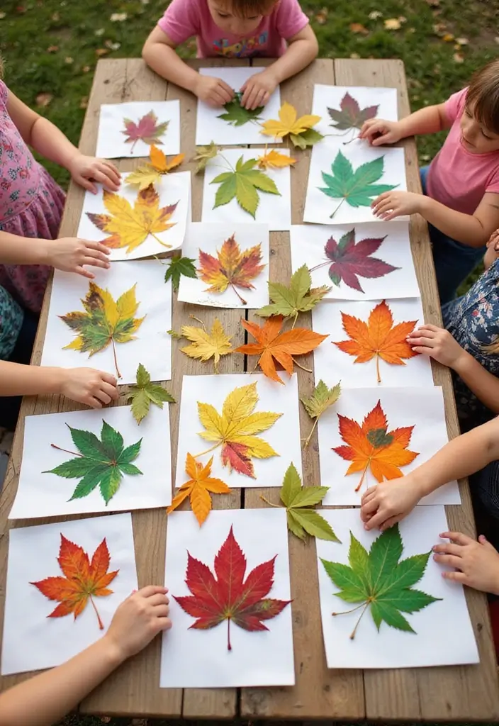 28 DIY Crafts for Kids Easy Projects That Spark Creativity and Fun - 2. Nature-Inspired Leaf Prints