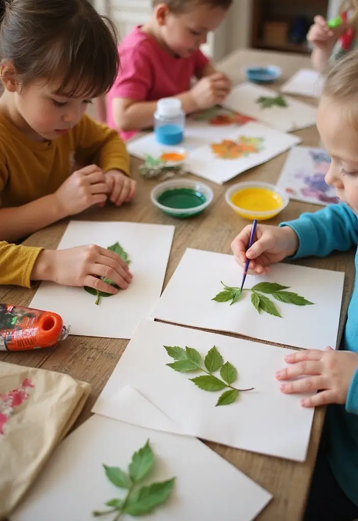 28 DIY Crafts for Kids Easy Projects That Spark Creativity and Fun - 24. DIY Stamped Cards from Nature