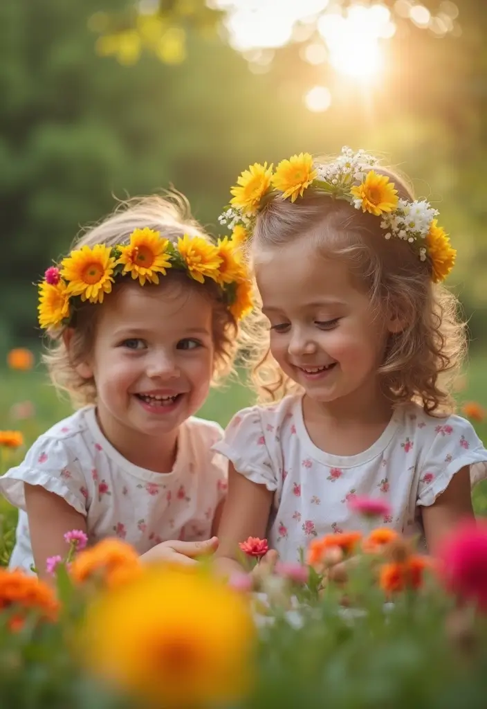 28 DIY Crafts for Kids Easy Projects That Spark Creativity and Fun - 28. DIY Flower Crowns
