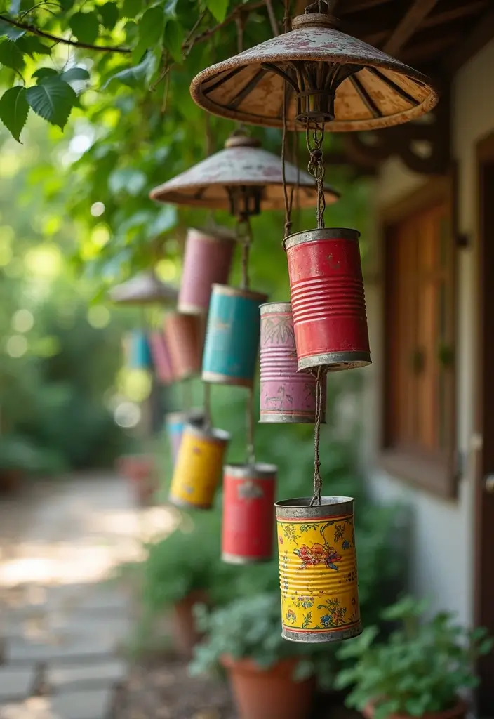 28 DIY Crafts for Kids Easy Projects That Spark Creativity and Fun - 4. Tin Can Wind Chimes