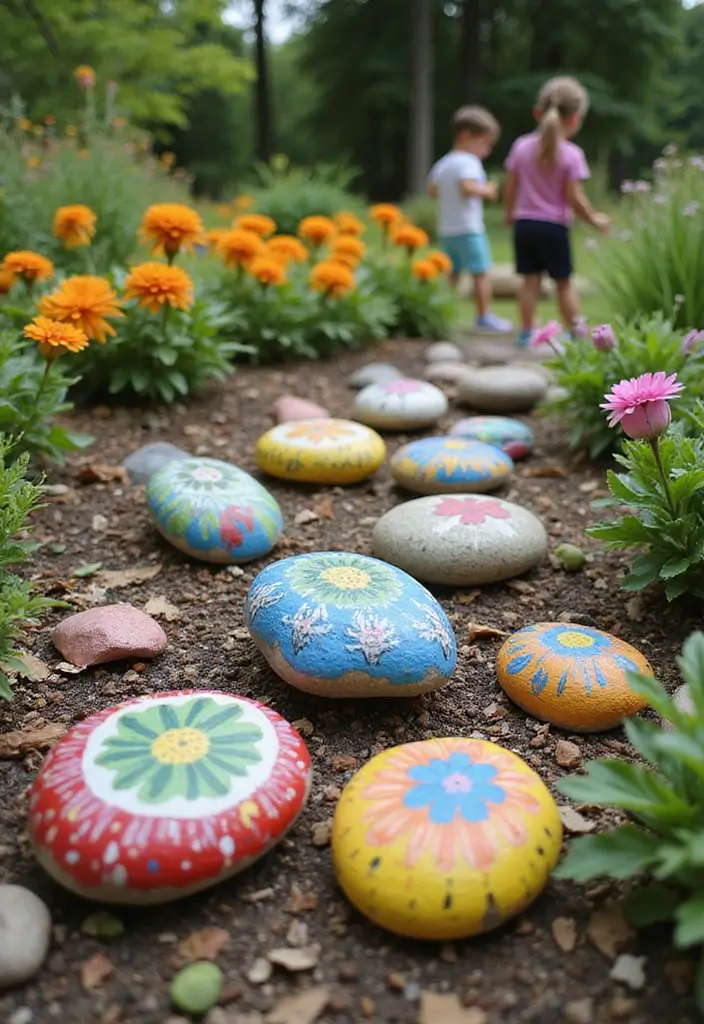 28 DIY Crafts for Kids Easy Projects That Spark Creativity and Fun - 7. Painted Rock Garden Markers