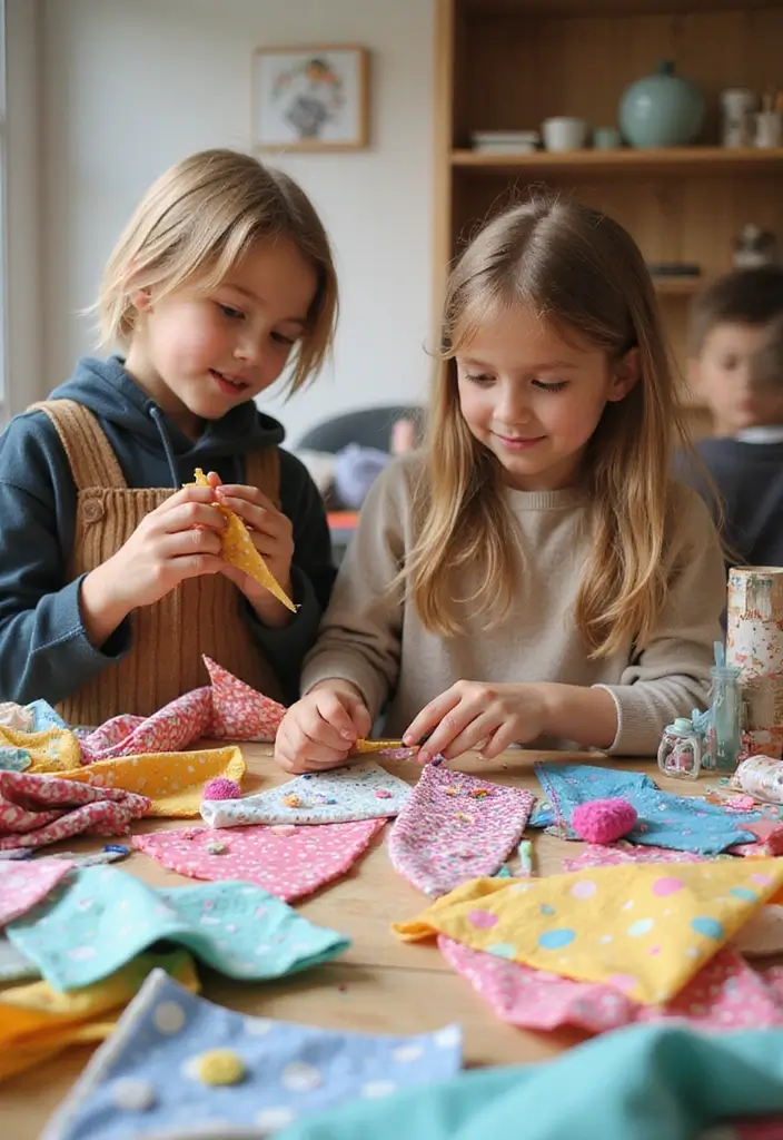 28 DIY Crafts for Kids Easy Projects That Spark Creativity and Fun - 9. DIY Fabric Scraps Bunting