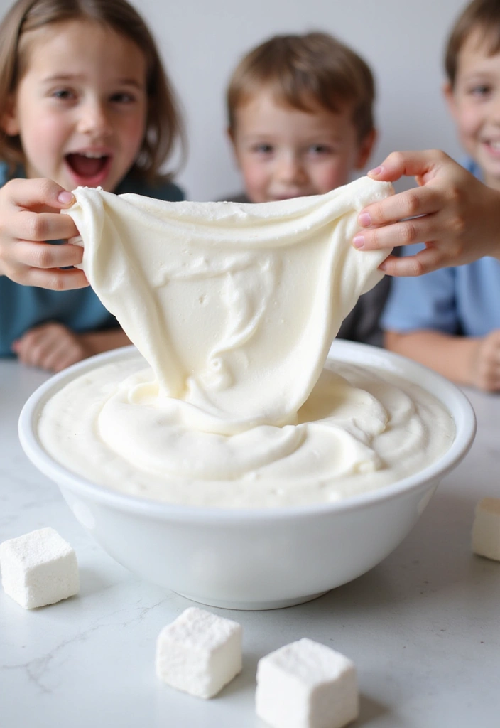 28 DIY Slime for Kids Recipes That Are Gooey, Fun, and Colorful - 11. Marshmallow Slime