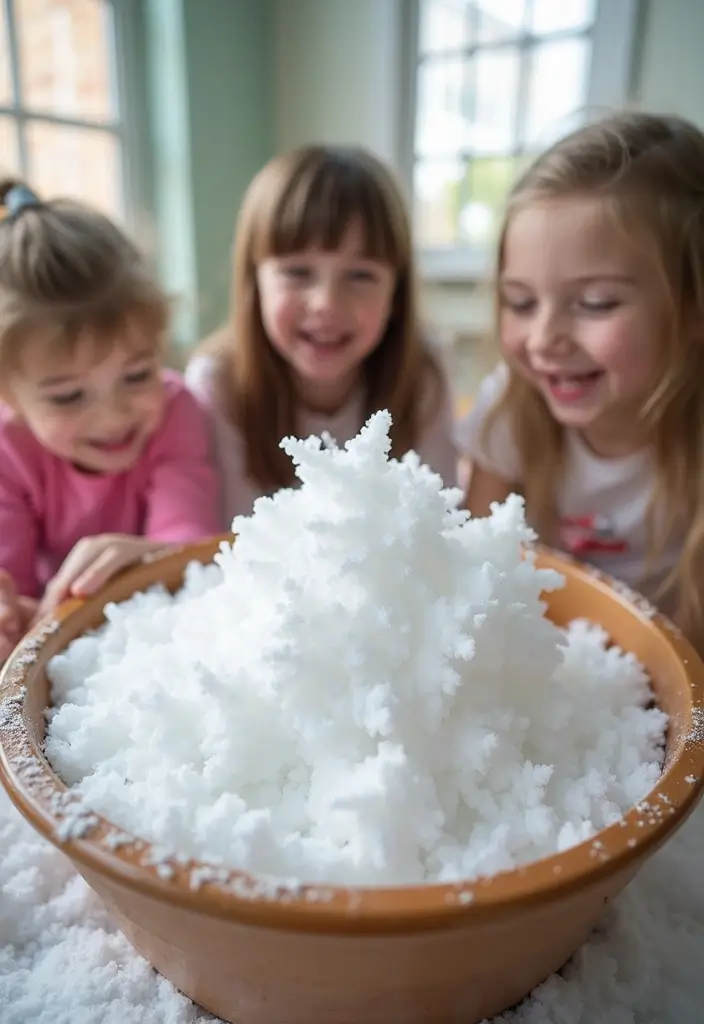 28 DIY Slime for Kids Recipes That Are Gooey, Fun, and Colorful - 18. Snow Slime