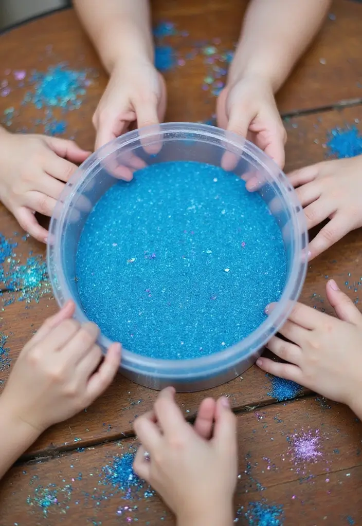 28 DIY Slime for Kids Recipes That Are Gooey, Fun, and Colorful - 2. Sparkly Glitter Slime