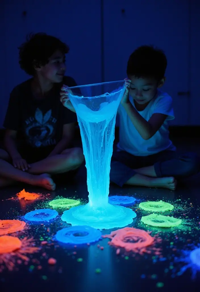 28 DIY Slime for Kids Recipes That Are Gooey, Fun, and Colorful - 8. Glow-in-the-Dark Slime