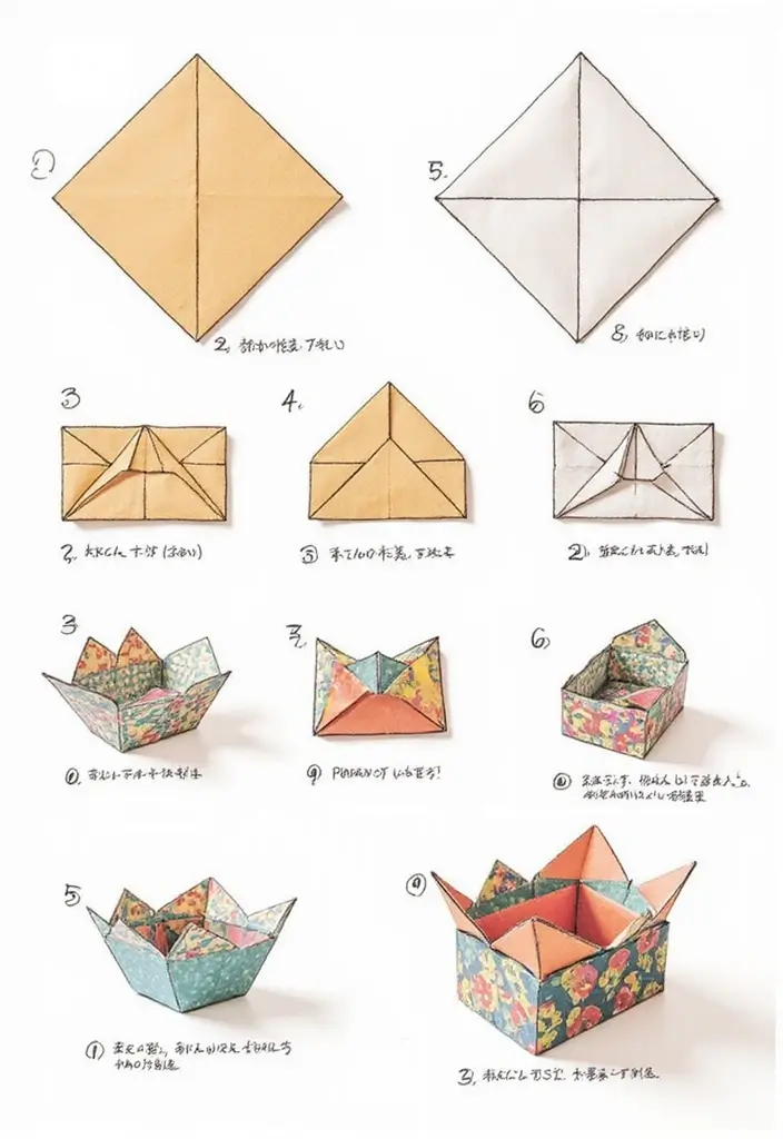 28 Mini Paper Gift Box DIY Ideas for Handmade Surprises - 1. Origami Delight