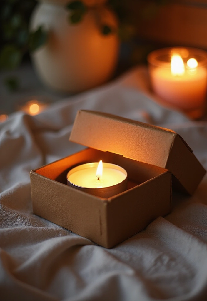 28 Mini Paper Gift Box DIY Ideas for Handmade Surprises - 11. Boxed Up Candles