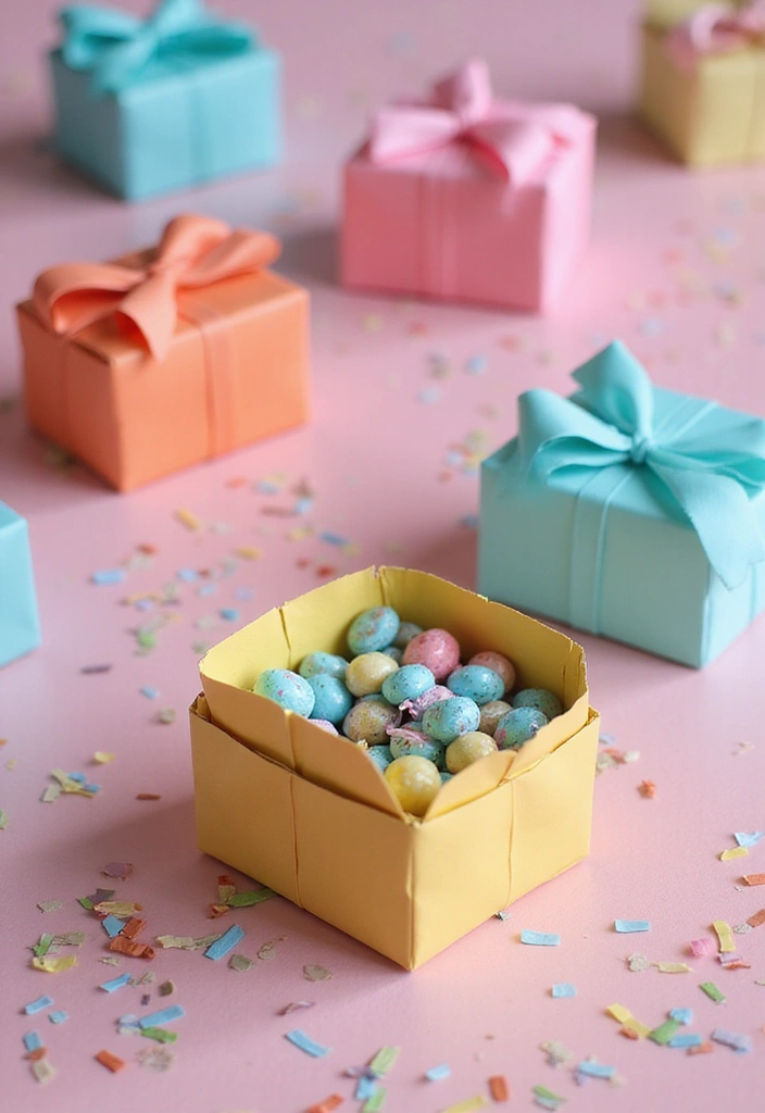 28 Mini Paper Gift Box DIY Ideas for Handmade Surprises - 27. DIY Party Favor Boxes