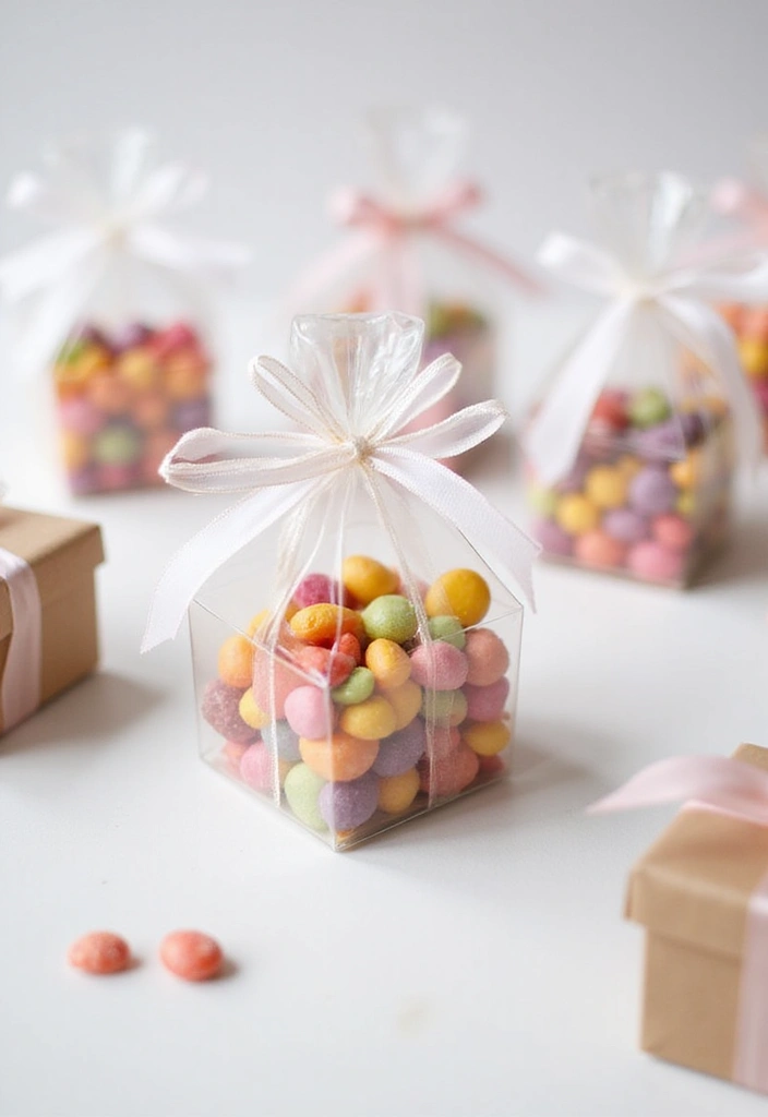 28 Mini Paper Gift Box DIY Ideas for Handmade Surprises - 7. Clear Plastic Elegance