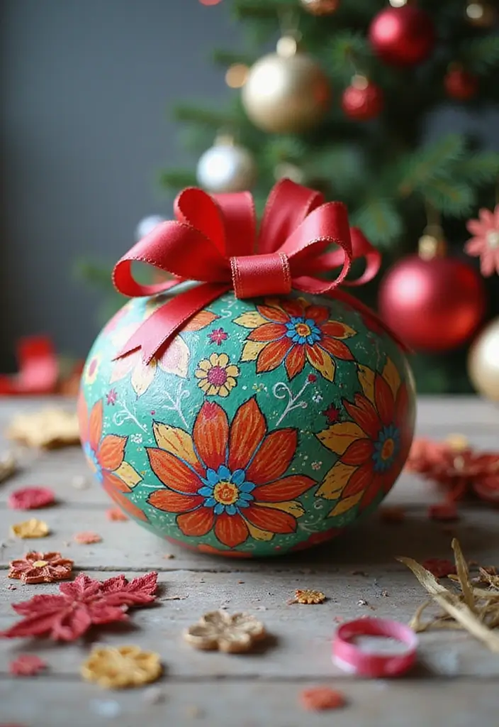 28 Paper Box DIY Crafts That Make Perfect Little Gifts - 22. Paper Mache Gift Ball