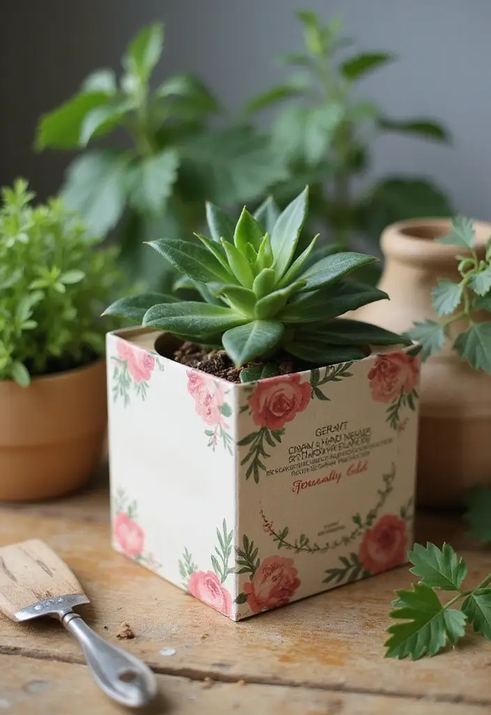 28 Paper Box DIY Crafts That Make Perfect Little Gifts - 6. Boxed Plant Gifts