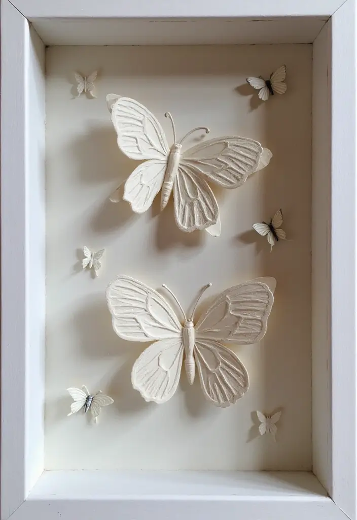 28 Paper Butterflies DIY Designs That Add Whimsy to Walls - 12. Butterfly Shadow Boxes