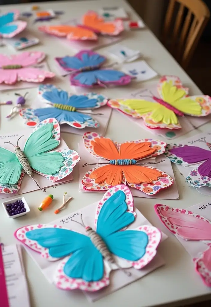 28 Paper Butterflies DIY Designs That Add Whimsy to Walls - 16. Butterfly Craft Kits