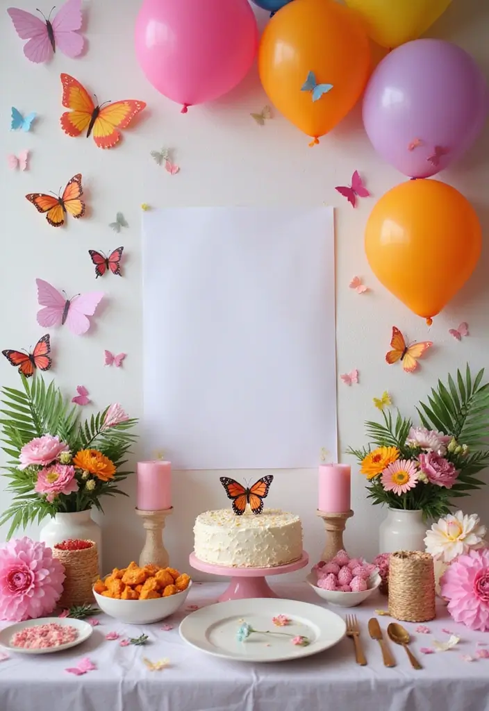 28 Paper Butterflies DIY Designs That Add Whimsy to Walls - 17. Butterfly-Themed Parties