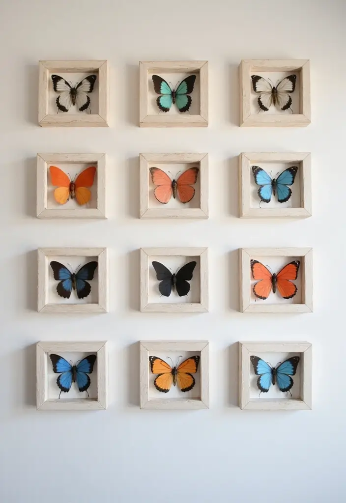 28 Paper Butterflies DIY Designs That Add Whimsy to Walls - 21. Butterfly Frames